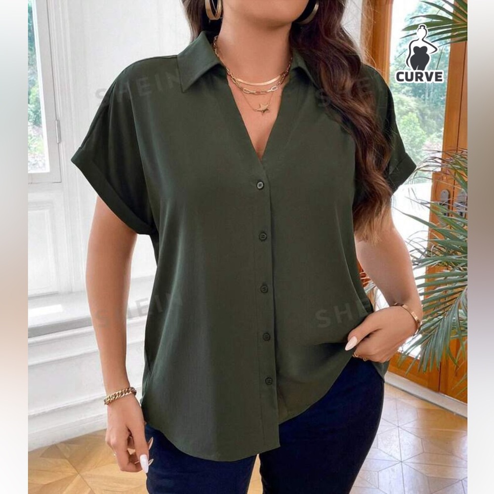 Sleeve Button Front